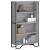 Bibliotecă, gri sonoma, 80x31x137,5 cm, lemn prelucrat GartenMobel Dekor