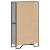 Bibliotecă, gri sonoma, 80x31x137,5 cm, lemn prelucrat GartenMobel Dekor