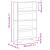 Bibliotecă, gri sonoma, 80x31x137,5 cm, lemn prelucrat GartenMobel Dekor