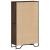 Bibliotecă, stejar maro, 80x31x137,5 cm, lemn prelucrat GartenMobel Dekor