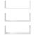 Rafturi de perete, 3 buc., alb, 58x18x18 cm, lemn prelucrat GartenMobel Dekor