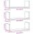 Rafturi de perete, 3 buc., alb, 58x18x18 cm, lemn prelucrat GartenMobel Dekor