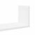 Rafturi de perete, 3 buc., alb, 58x18x18 cm, lemn prelucrat GartenMobel Dekor