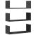 Rafturi de perete, 3 buc., negru, 58x18x18 cm, lemn prelucrat GartenMobel Dekor