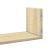 Rafturi perete 3 buc. stejar sonoma 58x18x18 cm lemn prelucrat GartenMobel Dekor