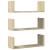 Rafturi perete 3 buc. stejar sonoma 58x18x18 cm lemn prelucrat GartenMobel Dekor