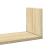 Rafturi perete 3 buc. stejar sonoma 58x18x18 cm lemn prelucrat GartenMobel Dekor