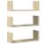 Rafturi perete 3 buc. stejar sonoma 58x18x18 cm lemn prelucrat GartenMobel Dekor