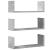 Rafturi perete, 3 buc., gri beton, 58x18x18 cm, lemn prelucrat GartenMobel Dekor
