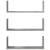 Rafturi perete, 3 buc., gri beton, 58x18x18 cm, lemn prelucrat GartenMobel Dekor