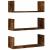 Rafturi perete 3 buc. stejar fumuriu 58x18x18 cm lemn prelucrat GartenMobel Dekor