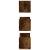 Rafturi perete 3 buc. stejar fumuriu 58x18x18 cm lemn prelucrat GartenMobel Dekor