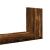 Rafturi perete 3 buc. stejar fumuriu 58x18x18 cm lemn prelucrat GartenMobel Dekor