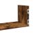 Rafturi perete 3 buc. stejar fumuriu 58x18x18 cm lemn prelucrat GartenMobel Dekor