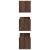 Rafturi de perete 3 buc. stejar maro 58x18x18 cm lemn prelucrat GartenMobel Dekor