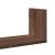 Rafturi de perete 3 buc. stejar maro 58x18x18 cm lemn prelucrat GartenMobel Dekor