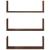 Rafturi de perete 3 buc. stejar maro 58x18x18 cm lemn prelucrat GartenMobel Dekor