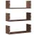 Rafturi de perete 3 buc. stejar maro 58x18x18 cm lemn prelucrat GartenMobel Dekor