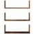 Rafturi perete, 3 buc., lemn vechi, 58x18x18 cm, lemn prelucrat GartenMobel Dekor