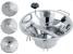 Masina profesionala de pasat rosii, legume si fructe, diametru 33 cm, 3 site interschimbabile, inox MultiMark GlobalProd