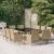 Set mobilier de grădină, 11 piese, bej, poliratan GartenMobel Dekor