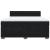 Pat box spring cu saltea, negru, 180x200 cm, catifea GartenMobel Dekor