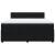 Pat box spring cu saltea, negru, 180x200 cm, catifea GartenMobel Dekor