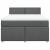 Pat box spring cu saltea, gri închis, 140x190 cm, textil GartenMobel Dekor