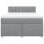 Pat box spring cu saltea, gri deschis, 140x190 cm, textil GartenMobel Dekor