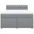 Pat box spring cu saltea, gri deschis, 140x190 cm, textil GartenMobel Dekor