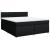 Pat box spring cu saltea, negru, 180x200 cm, catifea GartenMobel Dekor