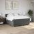 Pat box spring cu saltea, gri închis, 180x200 cm, textil GartenMobel Dekor