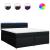 Pat box spring cu saltea, negru, 180x200 cm, catifea GartenMobel Dekor