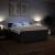 Pat box spring cu saltea, negru, 180x200 cm, catifea GartenMobel Dekor