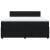 Pat box spring cu saltea, negru, 180x200 cm, catifea GartenMobel Dekor