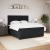 Pat box spring cu saltea, negru, 180x200 cm, catifea GartenMobel Dekor