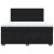 Pat box spring cu saltea, negru, 180x200 cm, catifea GartenMobel Dekor