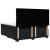 Pat box spring cu saltea, negru, 180x200 cm, catifea GartenMobel Dekor