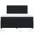 Pat box spring cu saltea, negru, 180x200 cm, catifea GartenMobel Dekor