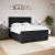 Pat box spring cu saltea, negru, 180x200 cm, catifea GartenMobel Dekor