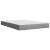 Pat box spring cu saltea, gri deschis, 140x190 cm, textil GartenMobel Dekor