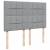 Pat box spring cu saltea, gri deschis, 140x190 cm, textil GartenMobel Dekor
