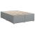 Pat box spring cu saltea, gri deschis, 140x190 cm, textil GartenMobel Dekor