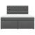 Pat box spring cu saltea, gri închis, 180x200 cm, textil GartenMobel Dekor