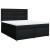 Pat box spring cu saltea, negru, 180x200 cm, catifea GartenMobel Dekor