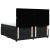 Pat box spring cu saltea, negru, 180x200 cm, catifea GartenMobel Dekor