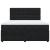 Pat box spring cu saltea, negru, 180x200 cm, catifea GartenMobel Dekor