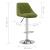 Scaun de bar, verde deschis, catifea GartenMobel Dekor