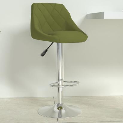 Scaun de bar, verde deschis, catifea GartenMobel Dekor
