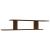 Raft TV montat pe perete stejar maro 125x18x23 cm lemn GartenMobel Dekor